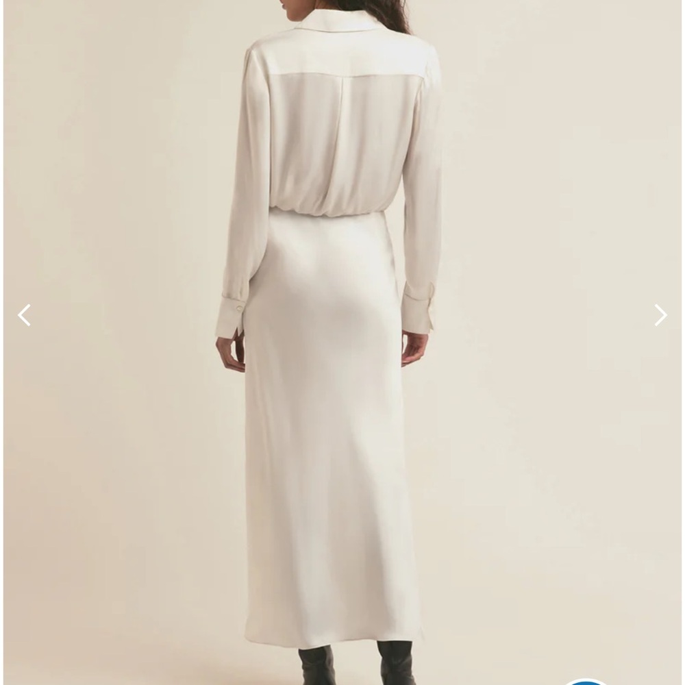 Favorite Daughter Take Me Seriously Long Dress-IVORY-Large - Picture 5 of 10